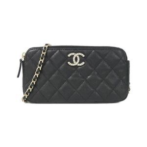 Chanel AP4627 Caviar Skin Chain Wallet